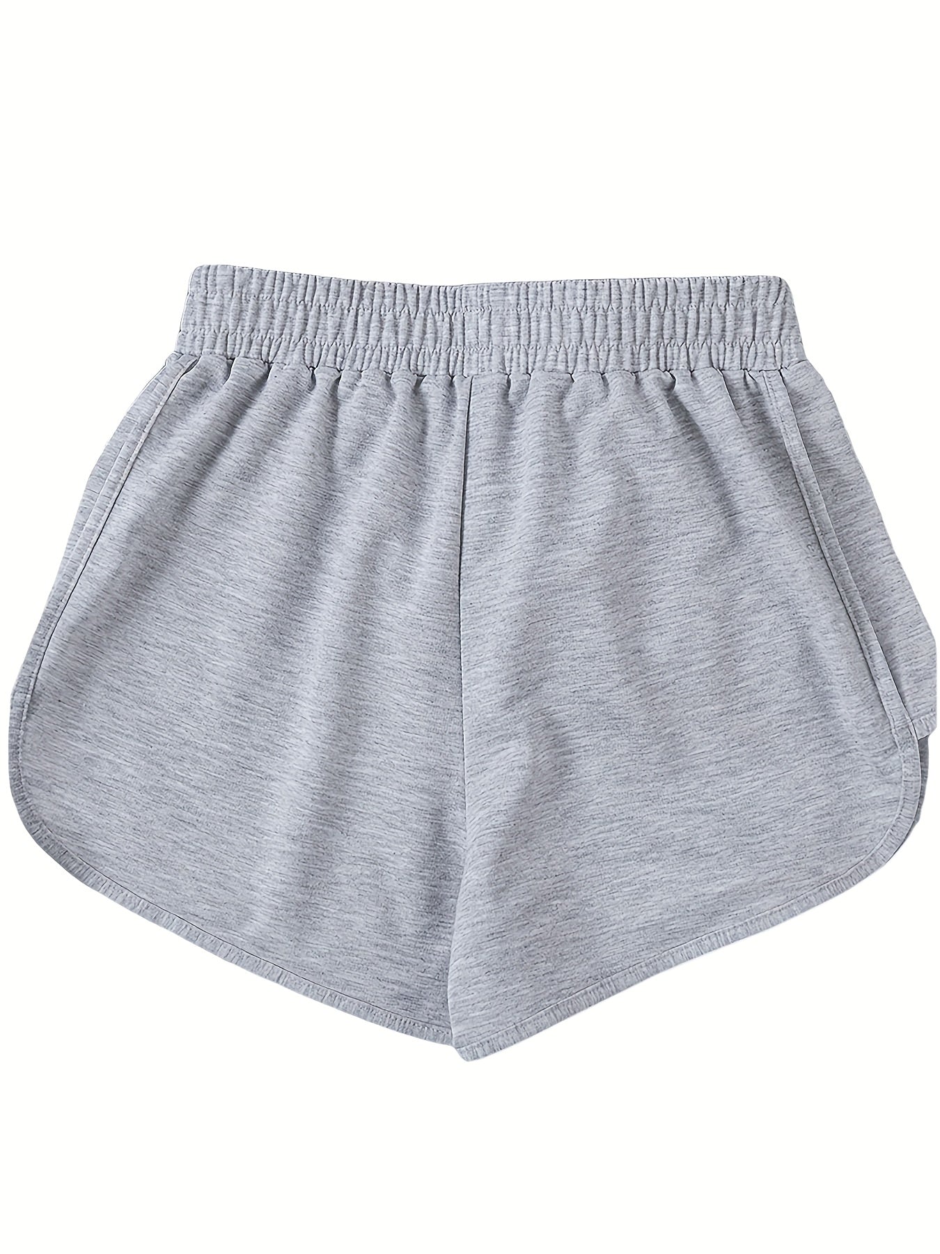 Szorty damskie z elastycznym pasem i zaokrąglonym wykończeniem boków