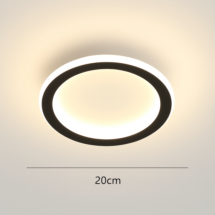 Okrągła skandynawska lampa sufitowa LED | 1 punkt świetlny