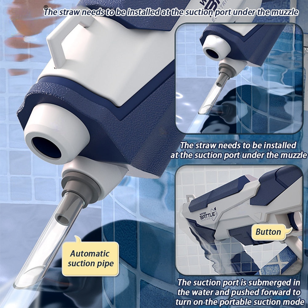Pistolet na wodę z silnym strumieniem i akumulatorem USB dla dzieci i dorosłych – SpritzPower X1