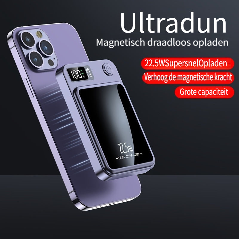 Power bank magnetyczny – ultracienki z superszybkim ładowaniem bezprzewodowym