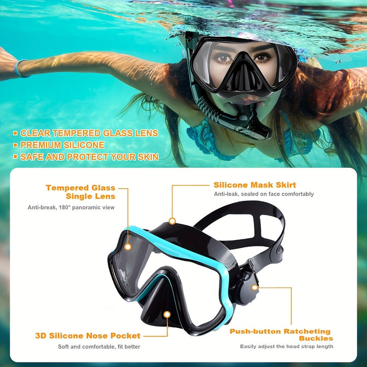 Zestaw do snorkelingu AquaClear – wodoodporny, wygodny i o szerokiej widoczności