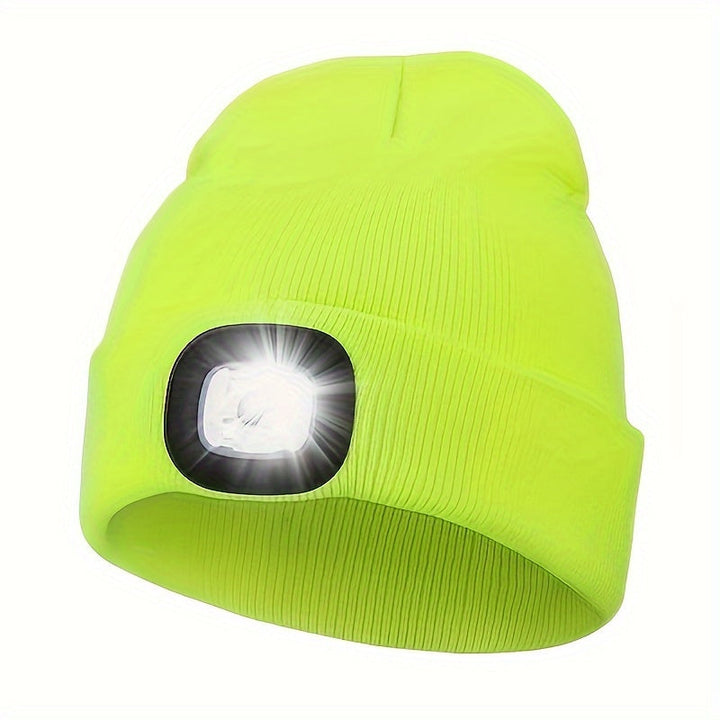 Unisex Czapka z Diodą LED – Wygodne Oświetlenie na Wieczorne Spacery