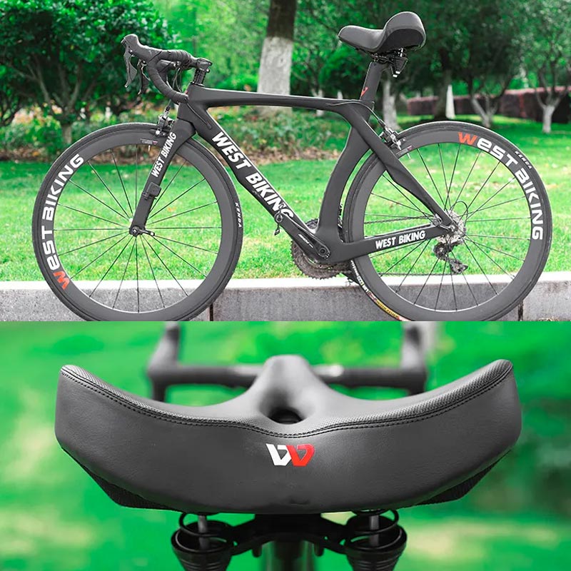 Wygodne siodełko rowerowe CyclePad z wyjątkowo szerokim siedziskiem