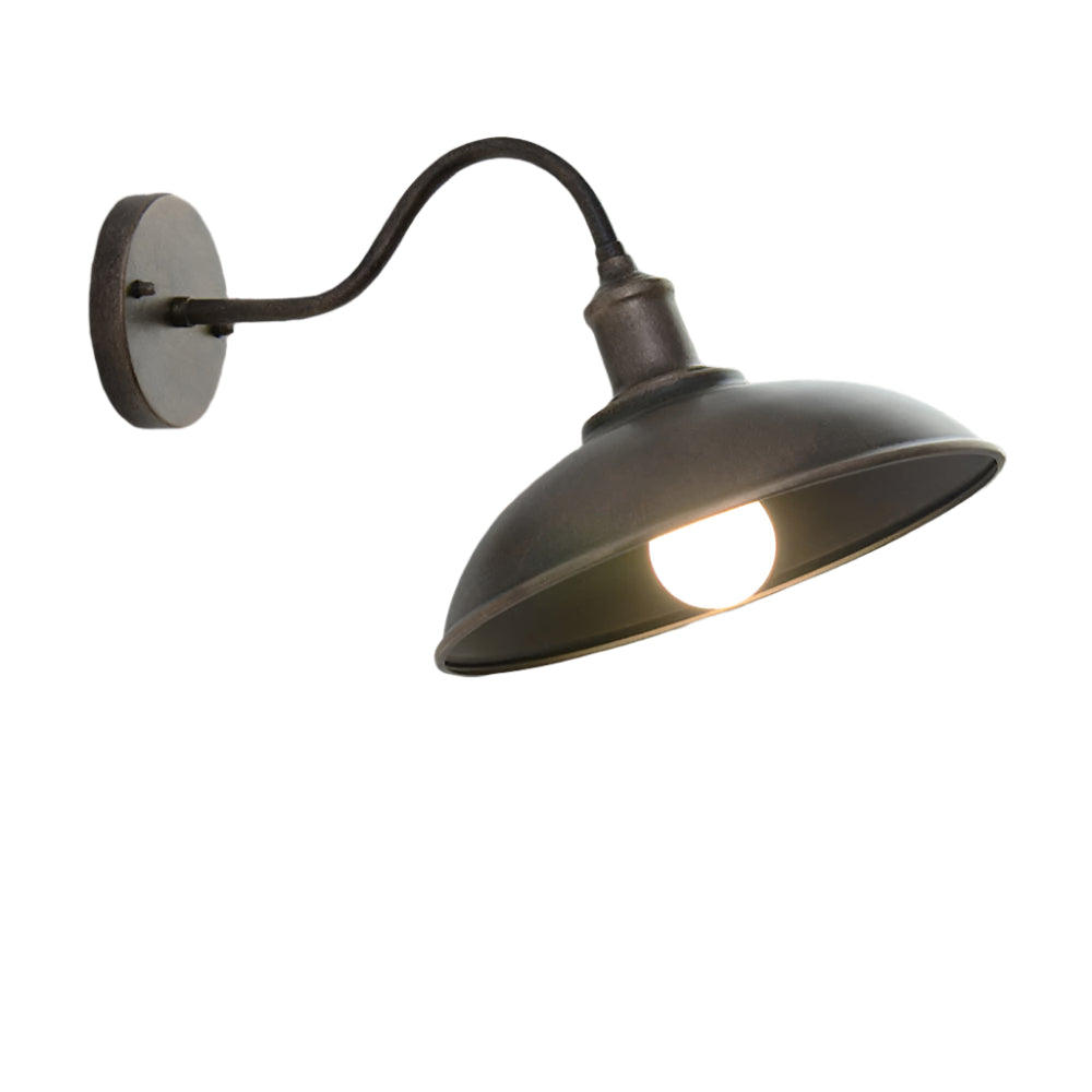 Zewnętrzna lampa ścienna z żelaza w stylu vintage industrialnym LED 1 punkt świetlny