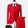 Luksusowy 3-częściowy garnitur slim fit dla mężczyzn