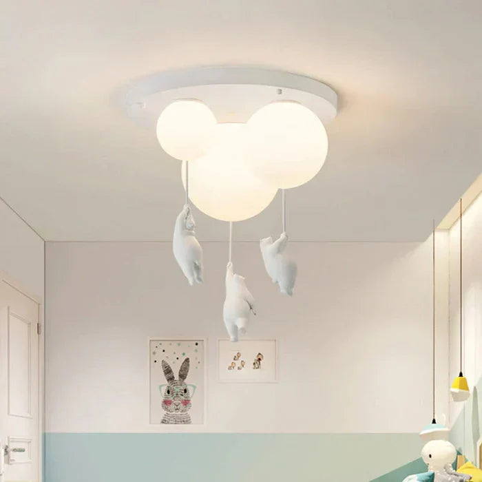 Lampa sufitowa dla dzieci z misiem i piłką - CloudBear