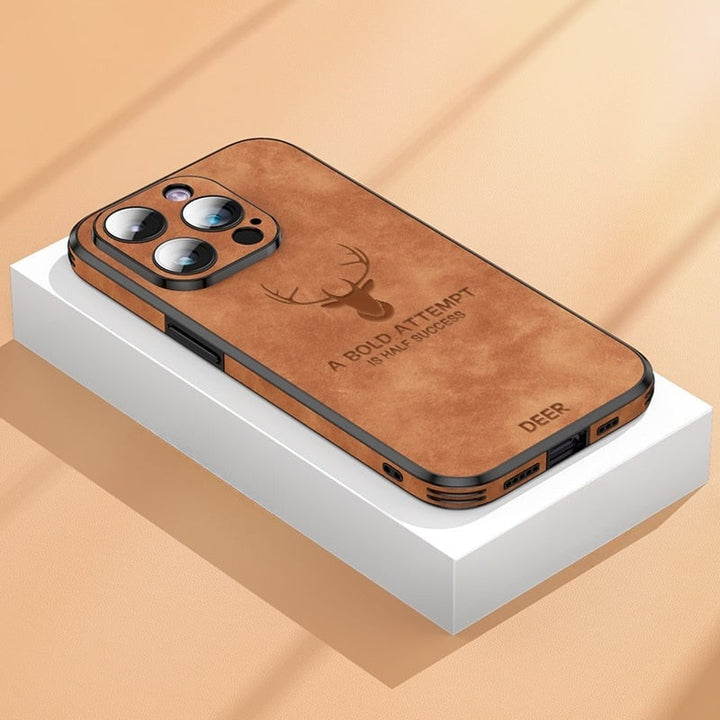 Luksusowe etui na iPhone'a z jeleniej skóry - Veltro
