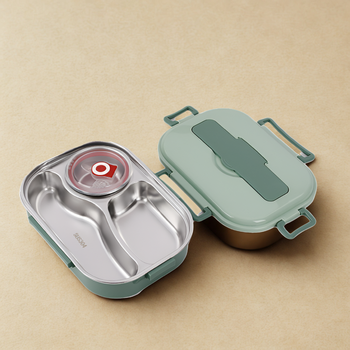 Termo lunch box wykonany ze stali nierdzewnej