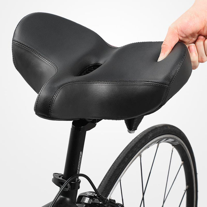 Wygodne siodełko rowerowe CyclePad z wyjątkowo szerokim siedziskiem