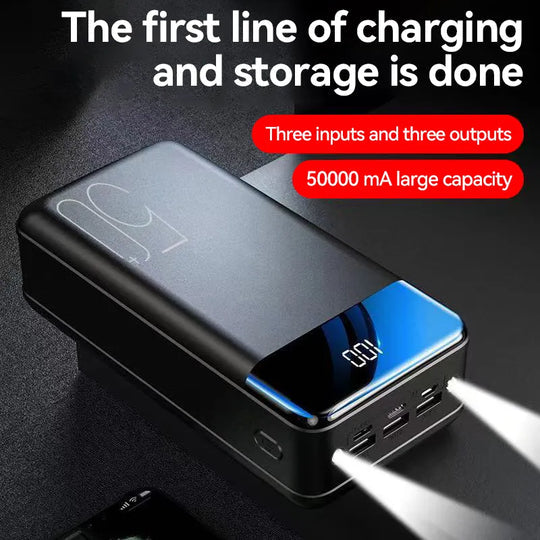 Voltaro Powerbank 50 000 mAh | Ultra-Szybkie Ładowanie | Do Laptopa, Tabletu i Smartfona | Kompaktowy i Niezwykle Wydajny