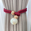 Lśniący Elegancki Zestaw 2-Częściowy Zapięcie Zasłon Perłowe