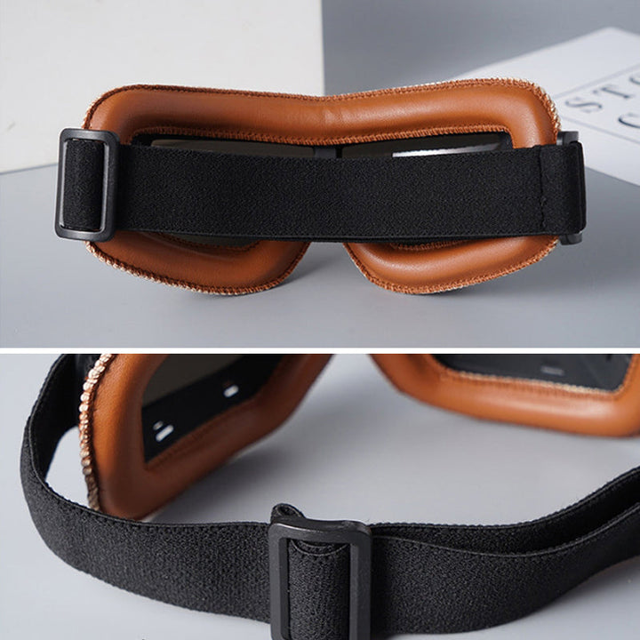 Okulary motocyklowe w stylu vintage