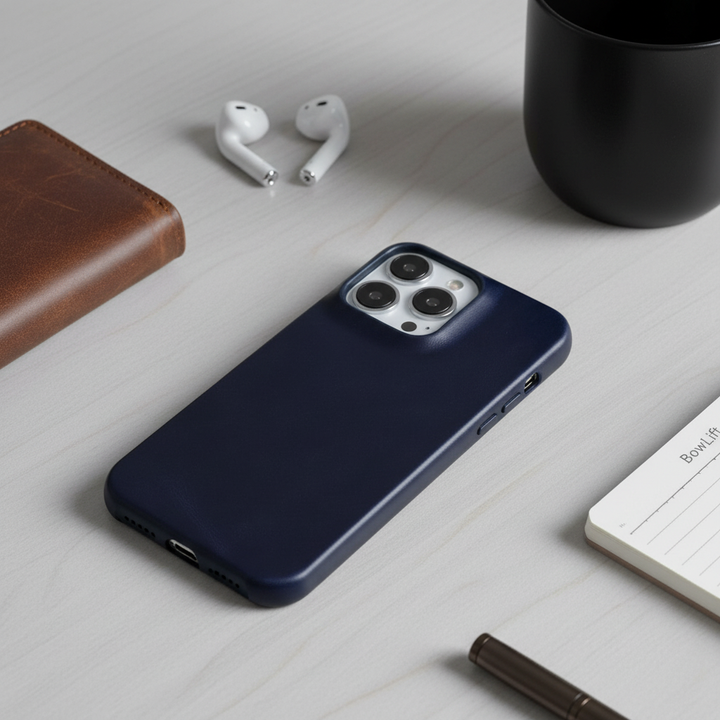 Skórzane etui na iPhone'a z ochroną antyuderzeniową