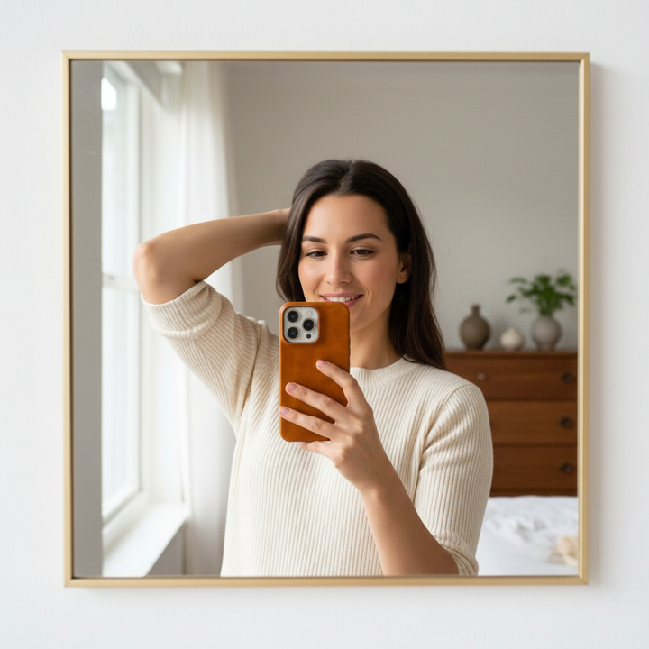 Skórzane etui na iPhone'a z ochroną antyuderzeniową