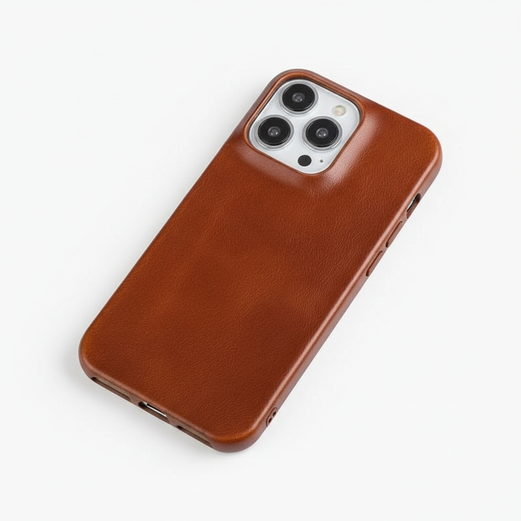 Skórzane etui na iPhone'a z ochroną antyuderzeniową