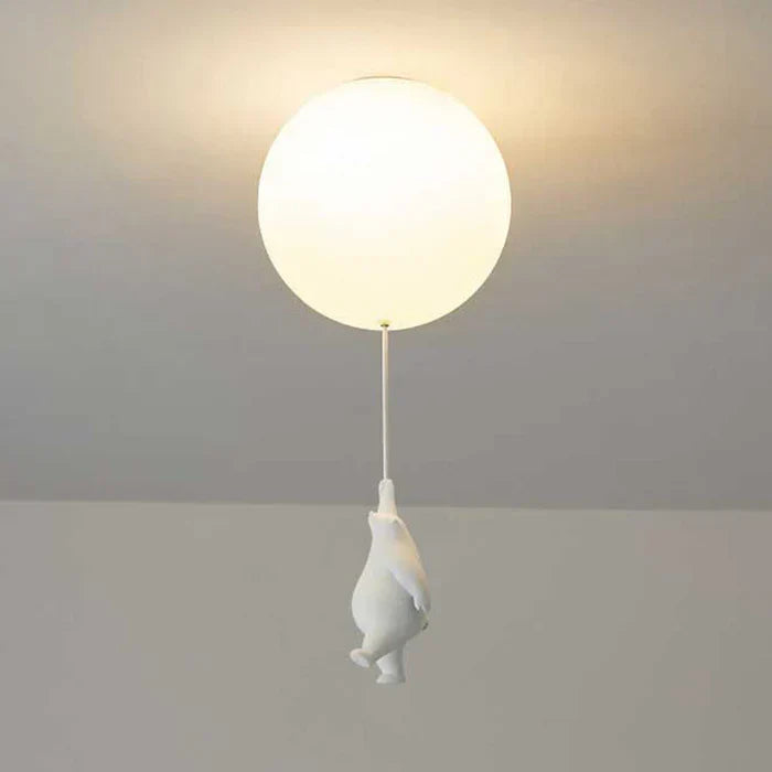 Lampa sufitowa dla dzieci z misiem i piłką - CloudBear