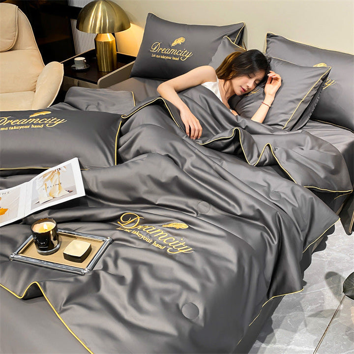 FrostEase Premium Cooling Bedding | Lekkie, oddychające i nadające się do prania rozwiązanie na sen