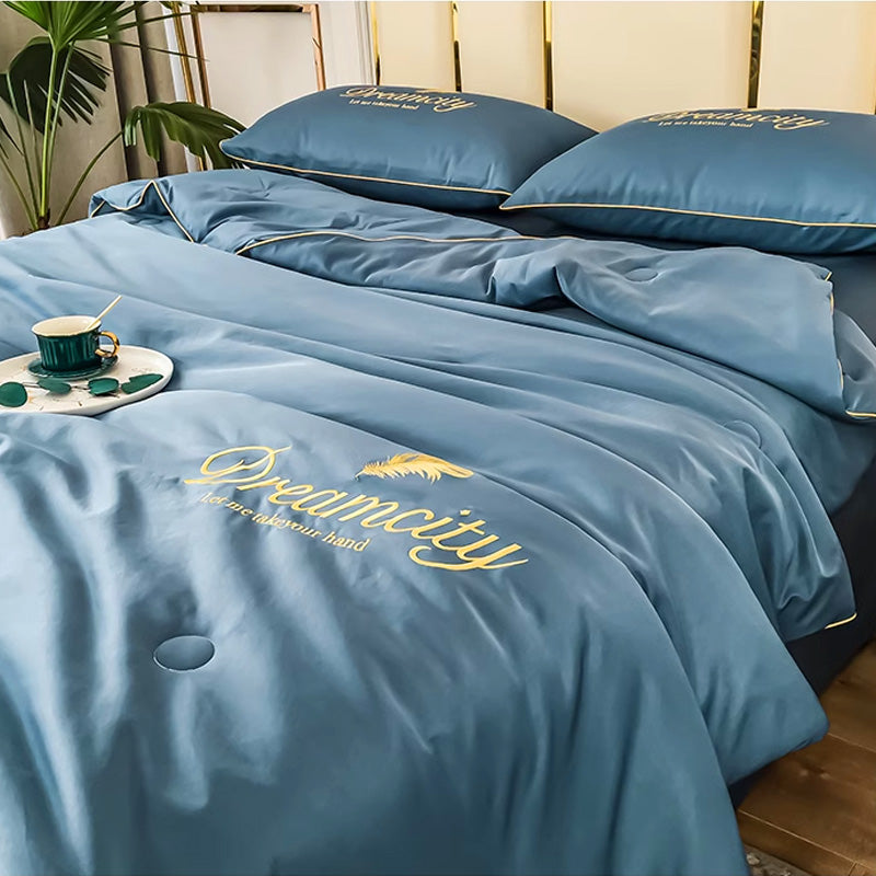 FrostEase Premium Cooling Bedding | Lekkie, oddychające i nadające się do prania rozwiązanie na sen