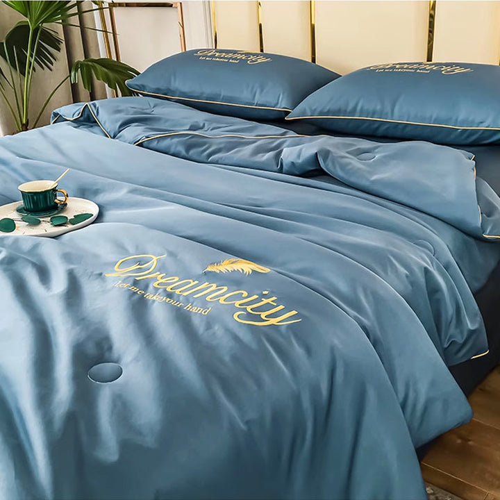 FrostEase Premium Cooling Bedding | Lekkie, oddychające i nadające się do prania rozwiązanie na sen
