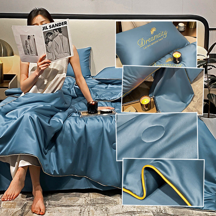 FrostEase Premium Cooling Bedding | Lekkie, oddychające i nadające się do prania rozwiązanie na sen