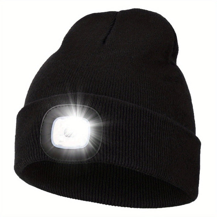 Unisex Czapka z Diodą LED – Wygodne Oświetlenie na Wieczorne Spacery