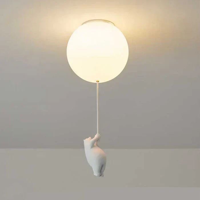 Lampa sufitowa dla dzieci z misiem i piłką - CloudBear