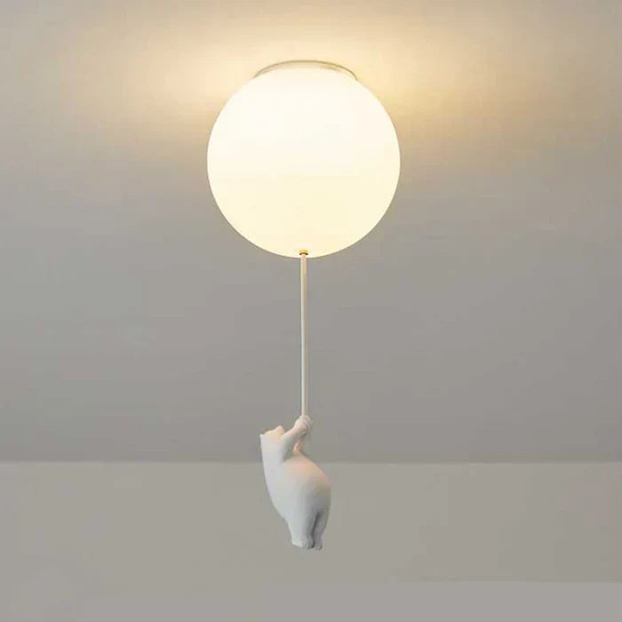 Dziecięca lampa sufitowa z misiem i balonem - CloudBear