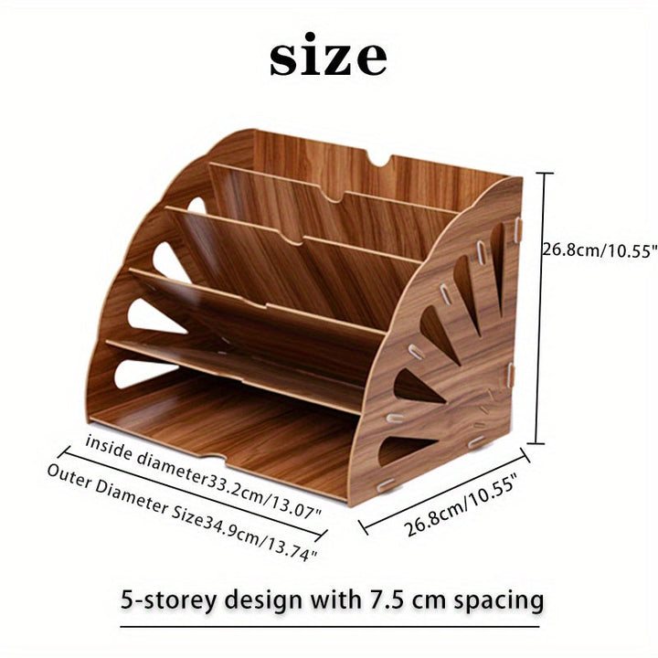 Organizer WoodFlow A4 – eleganckie przechowywanie na każde biurko