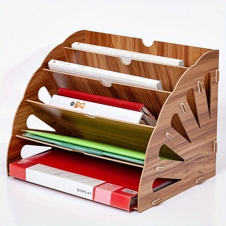 Organizer WoodFlow A4 – eleganckie przechowywanie na każde biurko