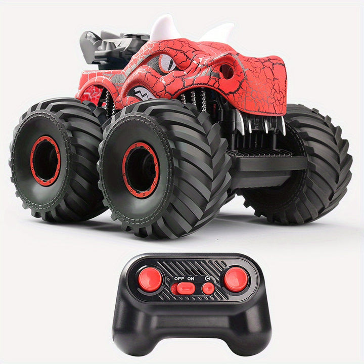 DinoBlaze Stunt Car - spektakularny monster truck RC z dymem i światłem