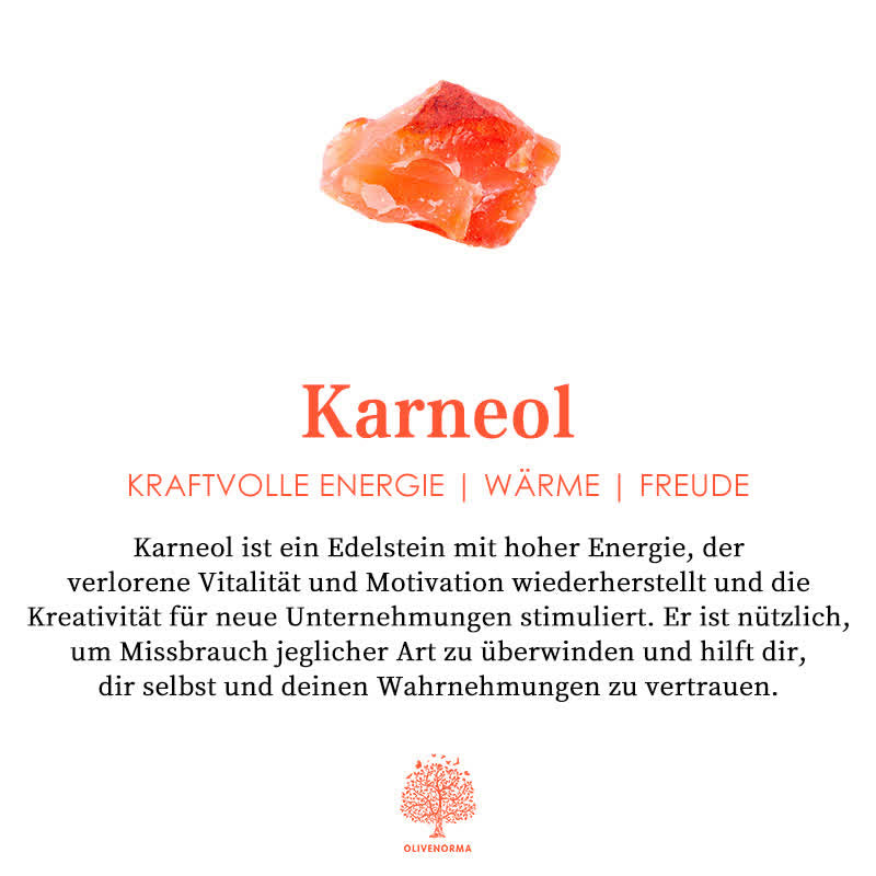 Naszyjnik z naturalnego karneolu w kształcie grotu strzały - Aeliana