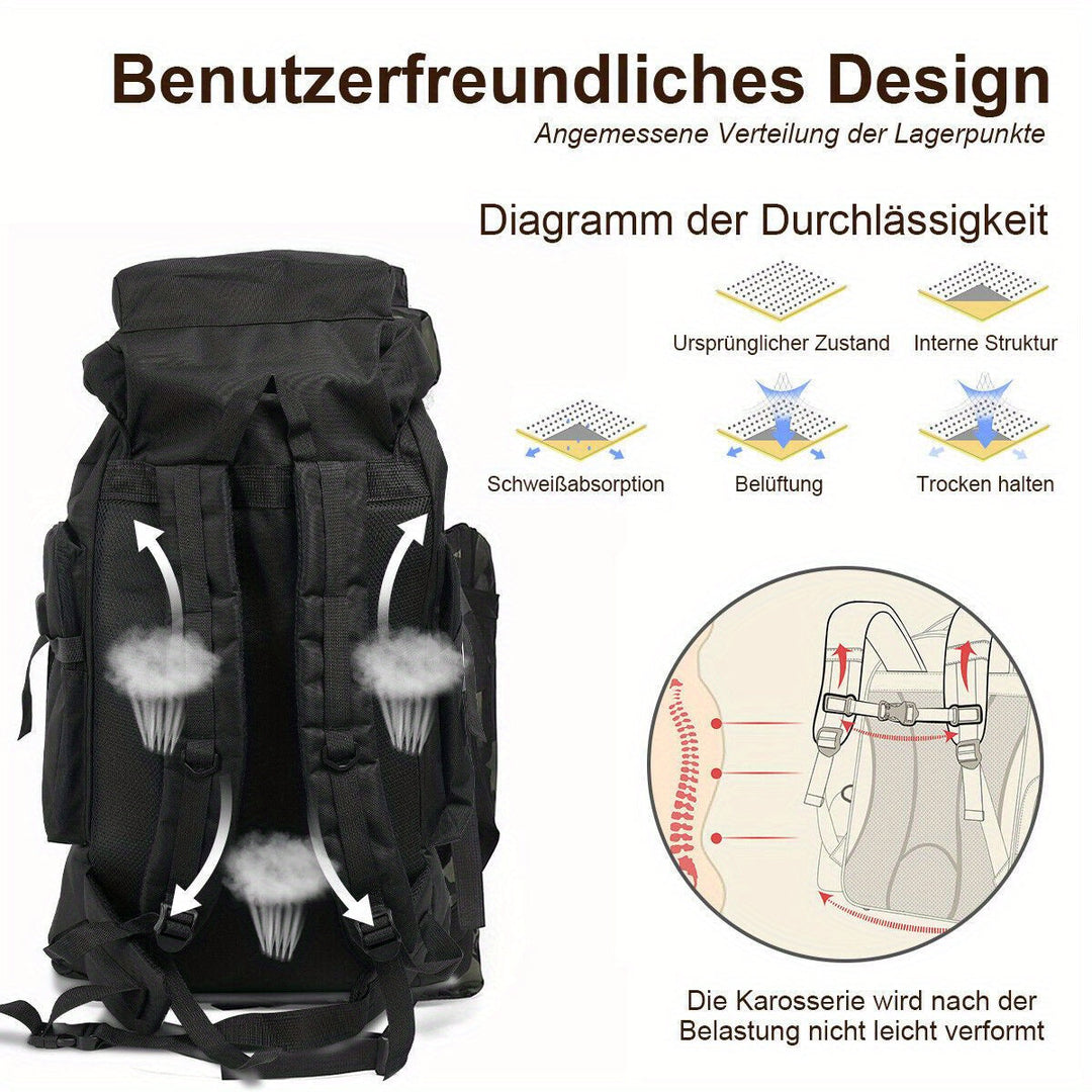Plecak trekkingowy Explorer 80L – Wytrzymały i wszechstronny