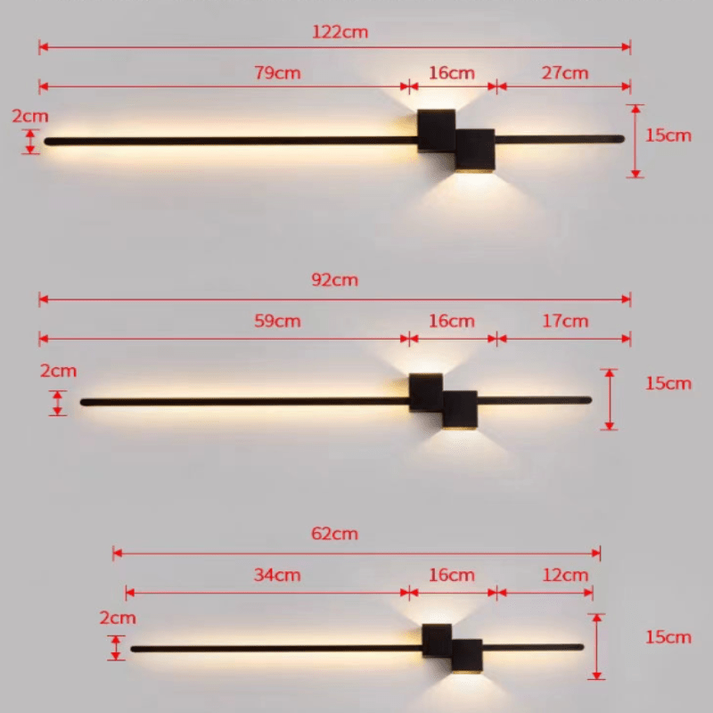 LINESTRIPE – Minimalistyczna Lampa Ścienna LED dla Nowoczesnej Atmosfery