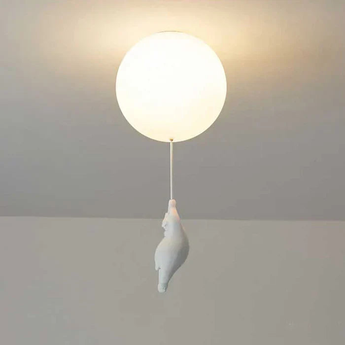 Lampa sufitowa dla dzieci z misiem i piłką - CloudBear