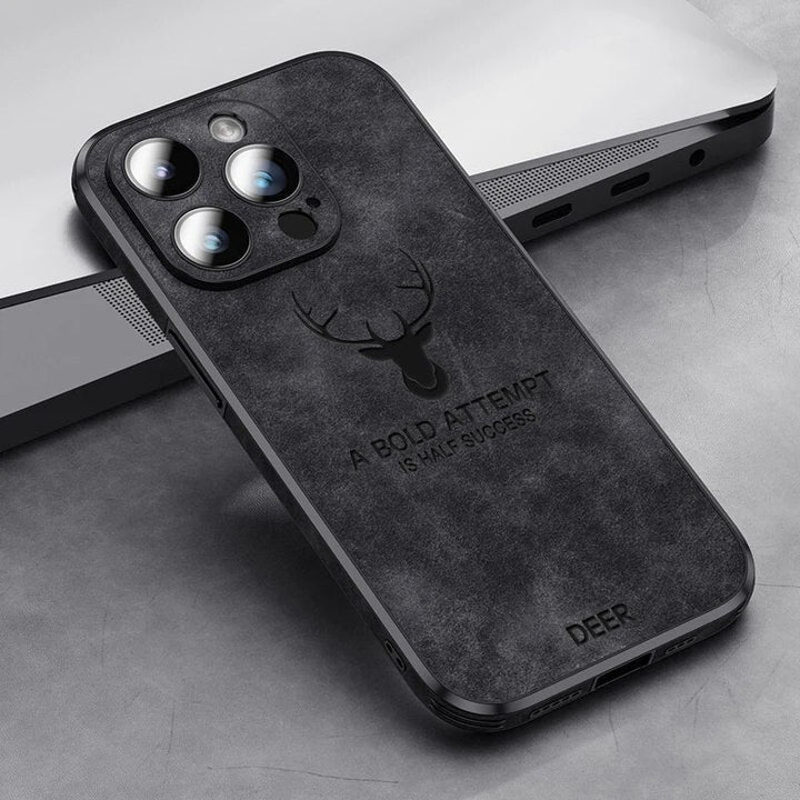Luksusowe etui na iPhone'a z jeleniej skóry - Veltro