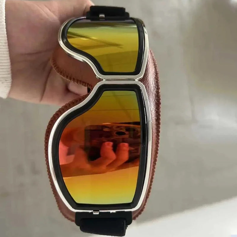 Okulary motocyklowe w stylu vintage