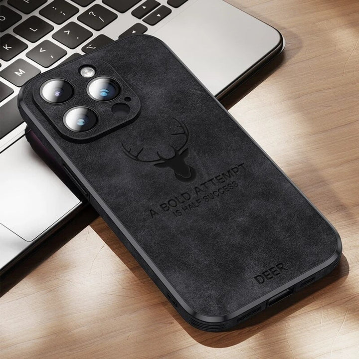 Luksusowe etui na iPhone'a z jeleniej skóry - Veltro