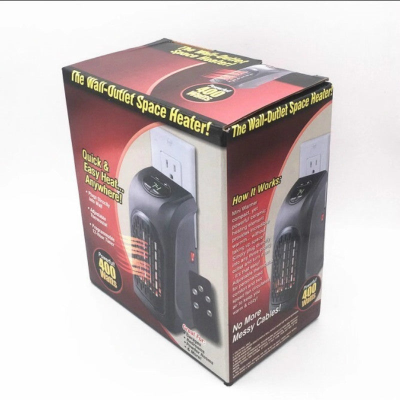 Mini grzejnik z efektem płomienia, 500 W i 3 poziomy