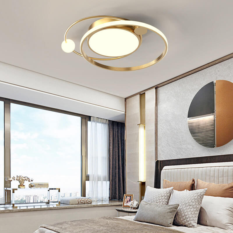 Okrągła lampa sufitowa LED | Minimalistyczny design nordycki