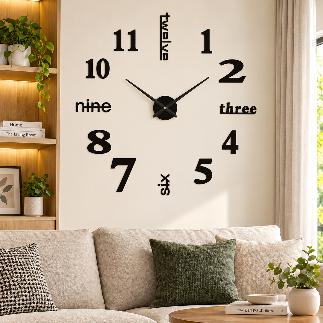 Zegar ścienny DIY TopHouse - Unikalny | Kreatywny | Zmienny design