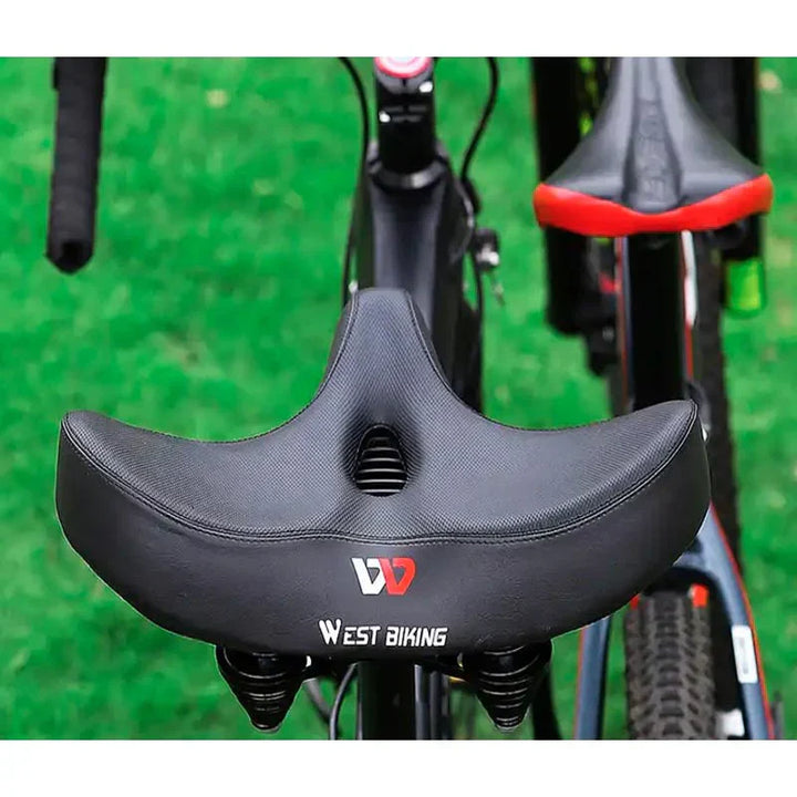 Wygodne siodełko rowerowe CyclePad z wyjątkowo szerokim siedziskiem
