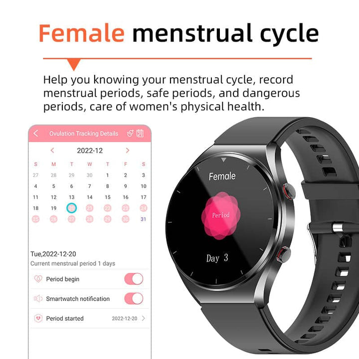 Smartwatch Én-Klikk – Monitorowanie tętna, poziomu tlenu we krwi i snu | Seria Suga Pro Zdrowie