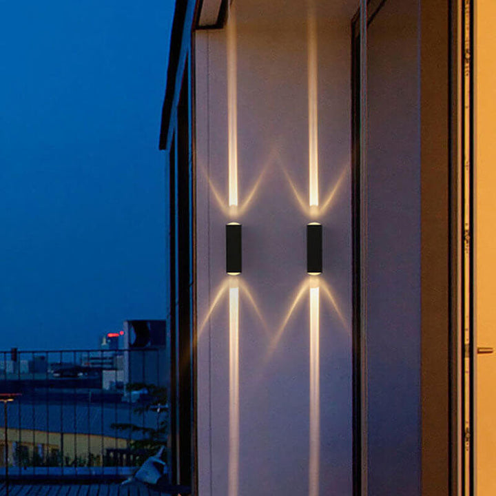 Nowoczesna prostokątna lampa ścienna LED wodoodporna na zewnątrz