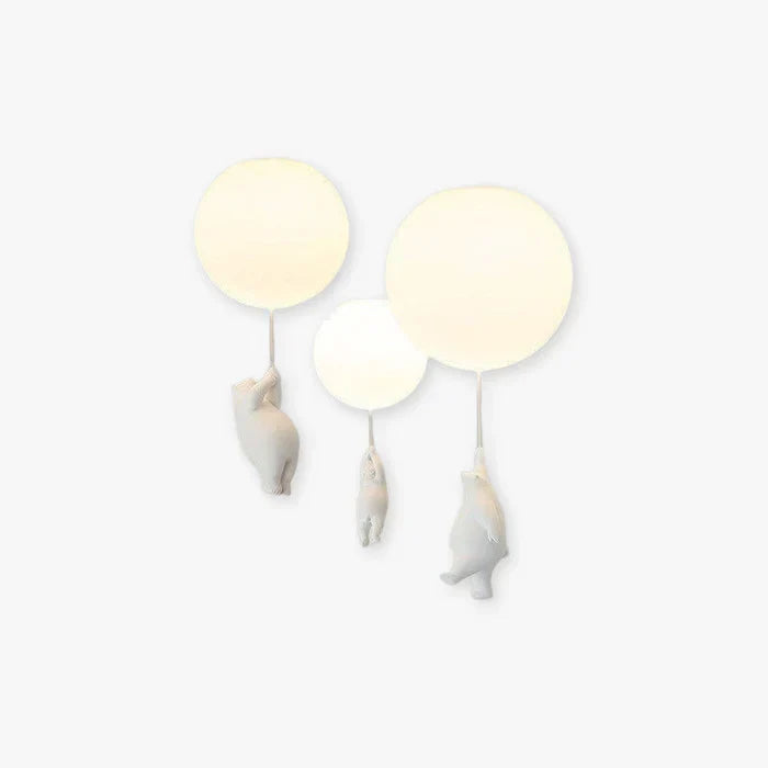 Dziecięca lampa sufitowa z misiem i balonem - CloudBear