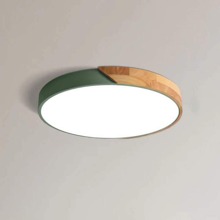 Lampa sufitowa drewniana Delos Skandi | Naturalne światło LED w designerskim stylu