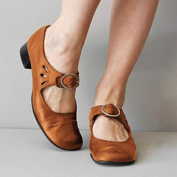 Skórzane buty na niskim obcasie dla kobiet – Ponadczasowa elegancja