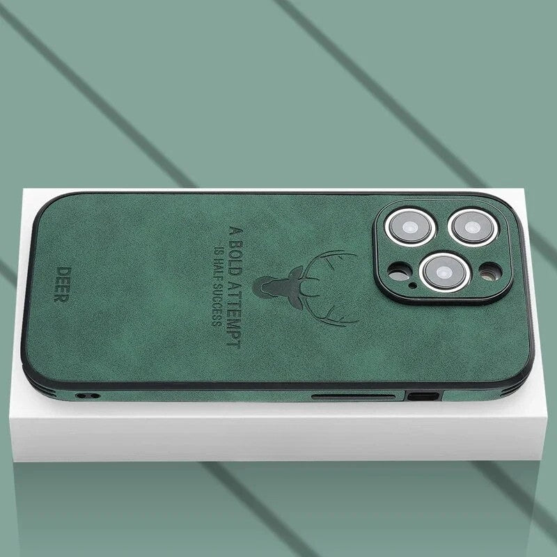 Luksusowe etui na iPhone'a z jeleniej skóry - Veltro