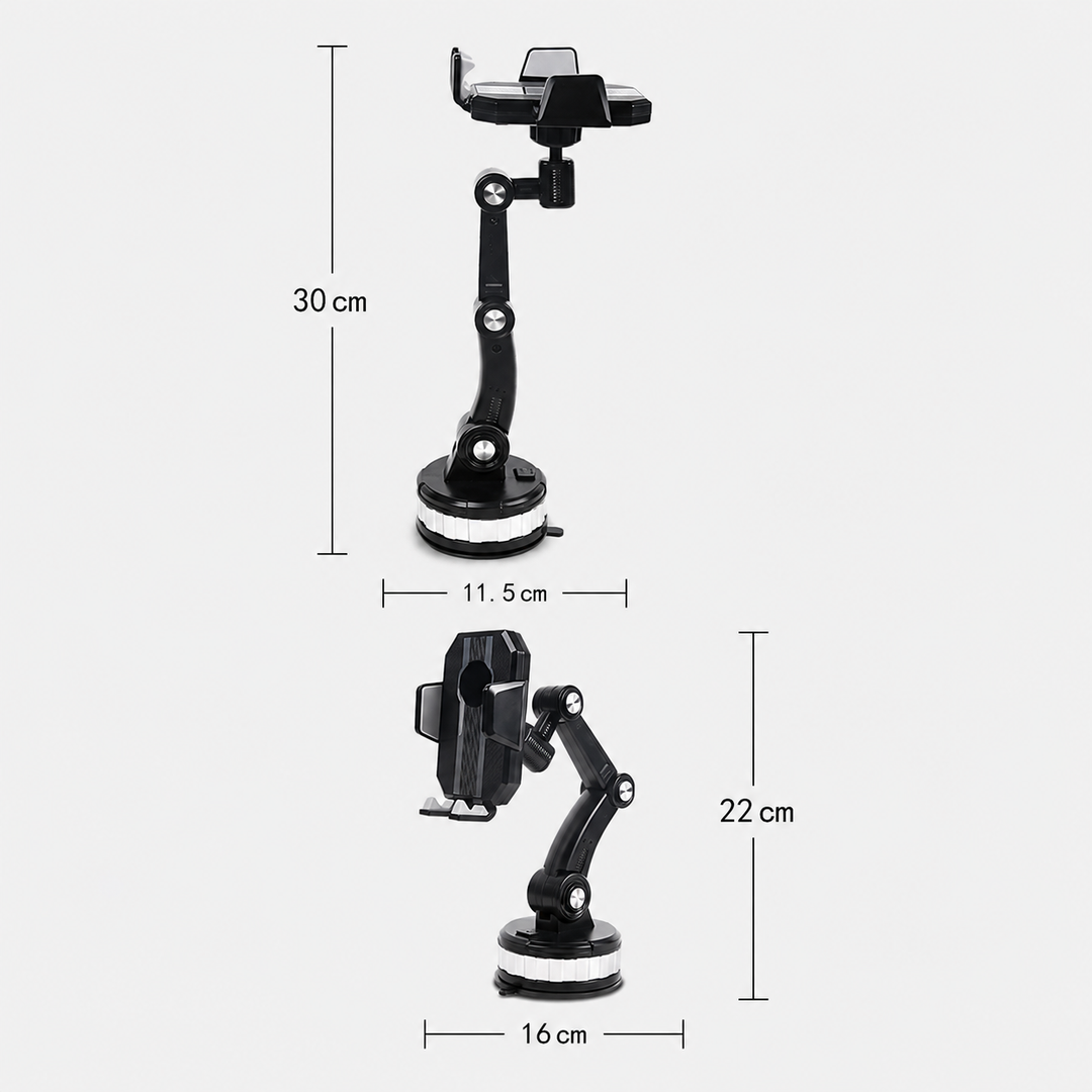 Uchwyt samochodowy na smartfon | Uchwyt na smartfon z przyssawką i obrotem 360° | LuxGrip