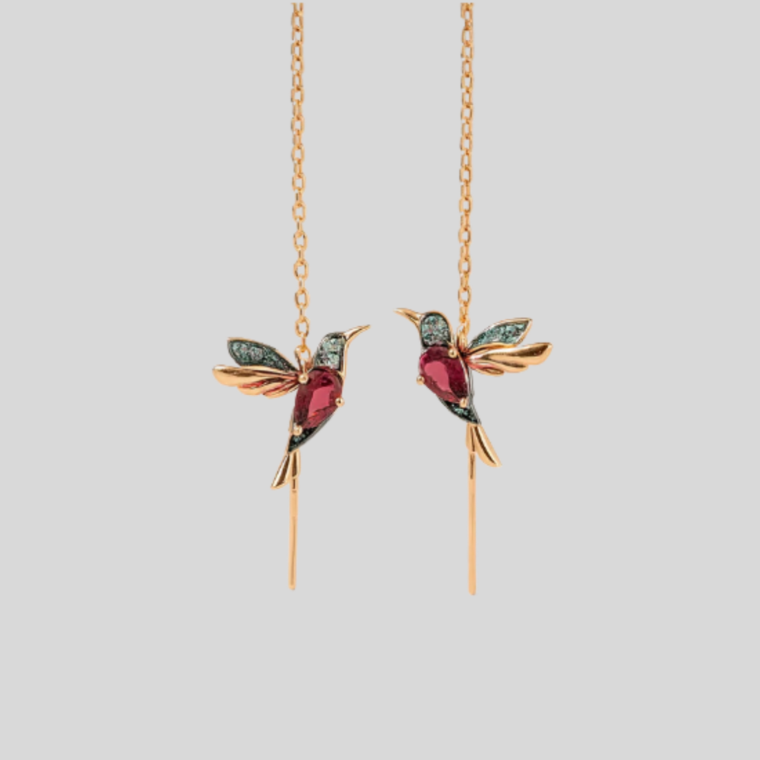 Kobiece Wiszące Kolczyki Hummingbird