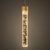 Szklana lampa wisząca w kształcie cylindra – Lustreau
